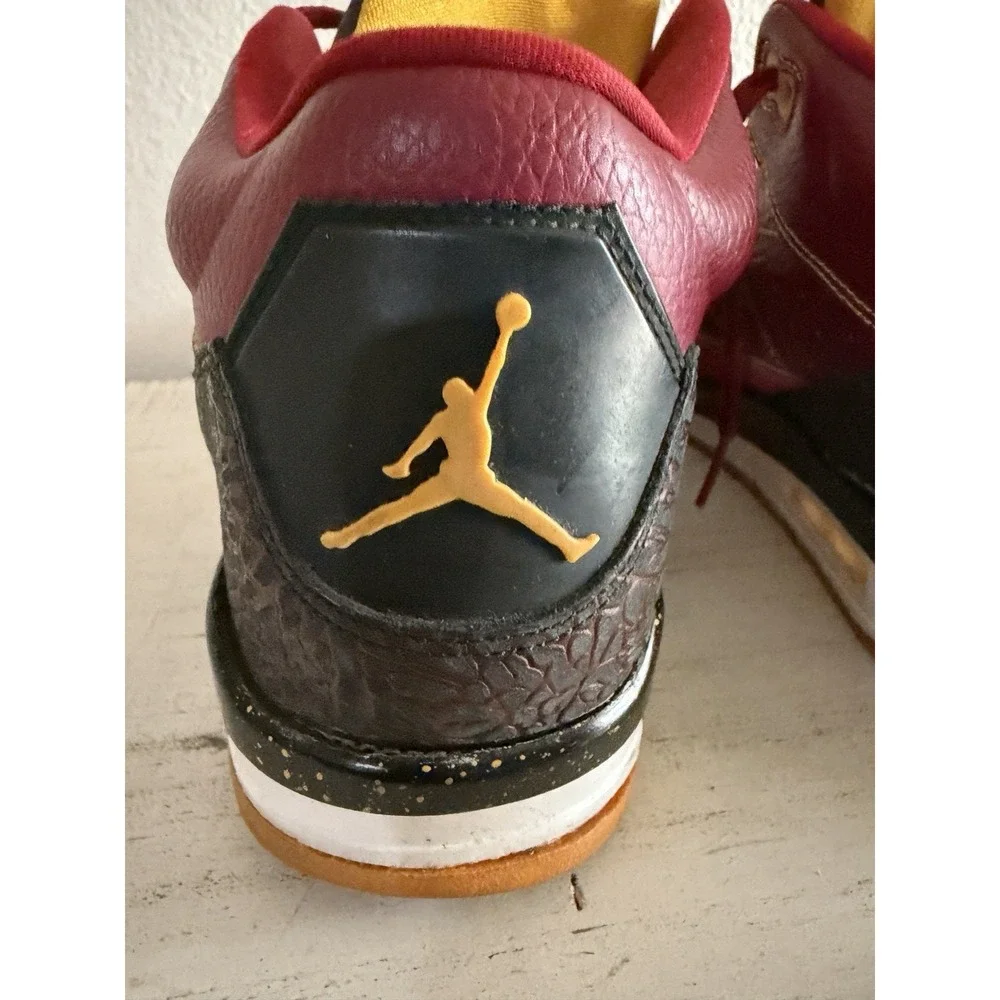 Michael Jordan Men's Son of Mars Sneaker Shoes Red Black Leather Lace Up 12 Nike